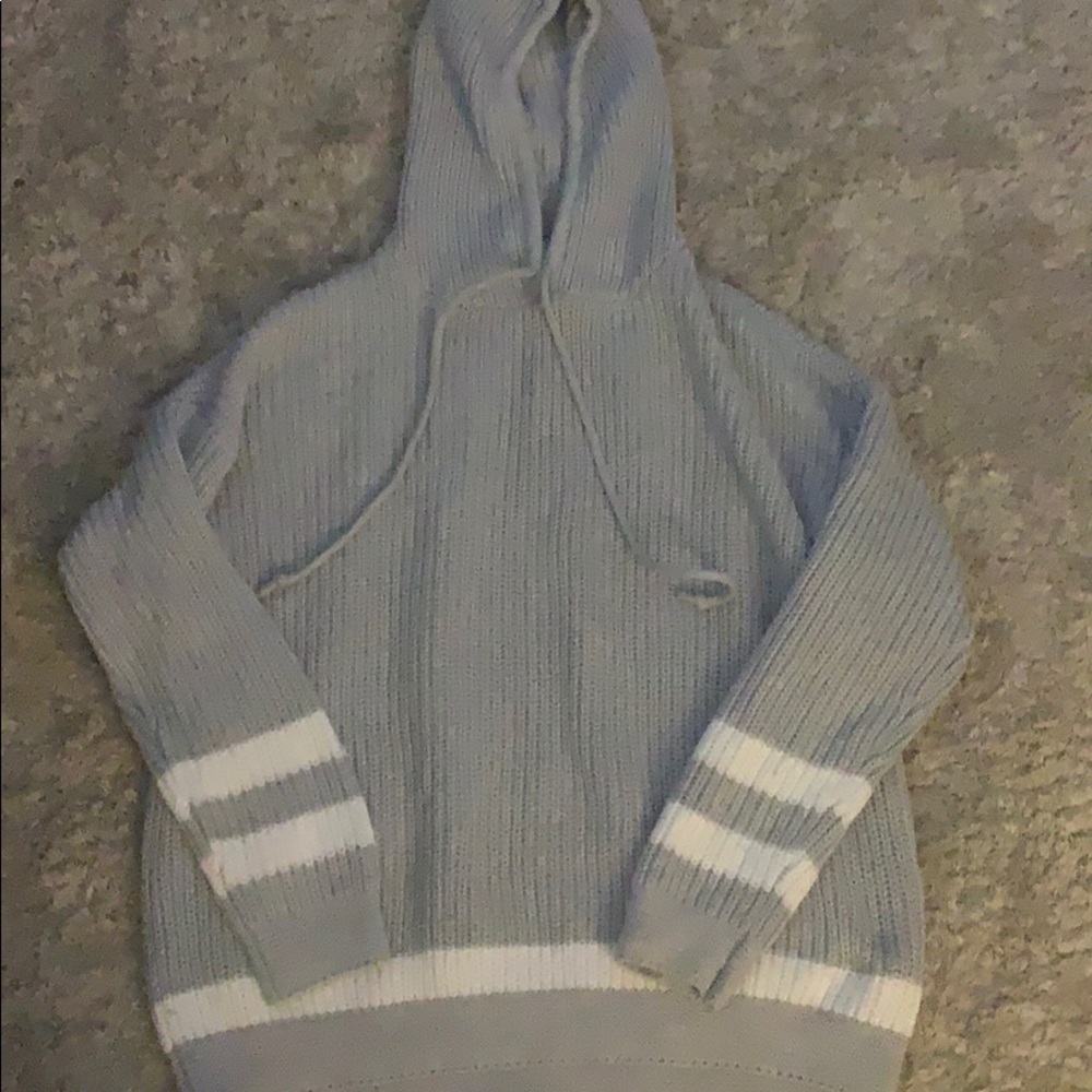 Knit hoodie